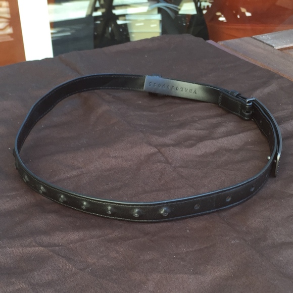 Bottega Veneta Black Leather Belt SZ 30/75 NEW